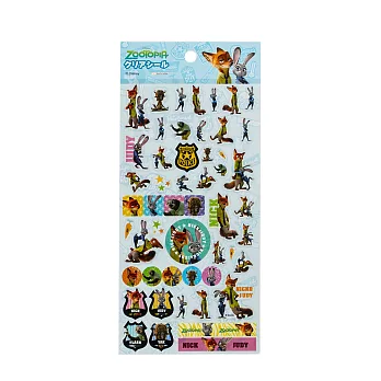 《sun-star》動物方城市透明貼紙(CG動畫)