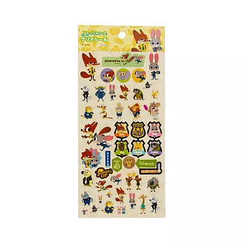 《sun-star》動物方城市透明貼紙(Q版集合)