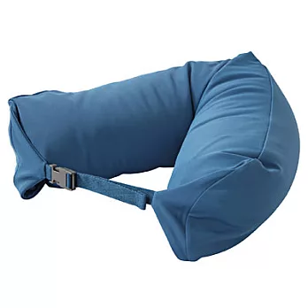 [MUJI無印良品]微粒貼身靠枕/藍