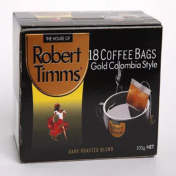【澳洲第一品牌-Robert Timms】黃金哥倫比亞濾袋咖啡(18入/盒)