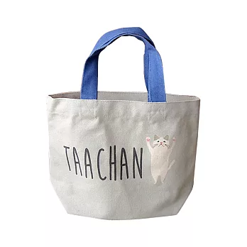 帆布小提袋--舉手灰TAACHAN
