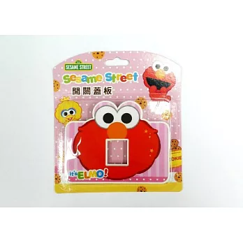 芝麻街電源造型開關蓋板單孔紅色