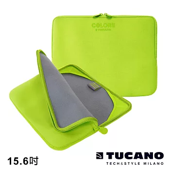 TUCANO Colore 多彩時尚筆電防震內袋 15.6吋綠