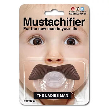 [美國Mustachifier] 安全無毒鬍子嬰兒奶嘴-萬人迷鬍