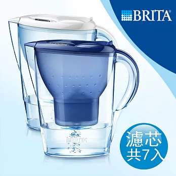 德國BRITA 馬利拉 3.5L記憶型濾水壺+MAXTRA 濾芯6支 (共7支濾芯)藍色