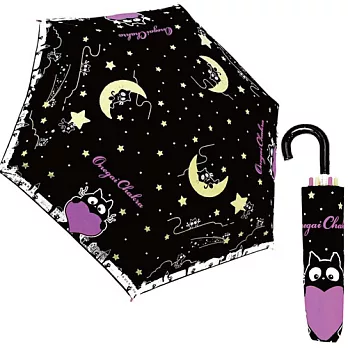 【日本進口正版】Onegai Chakra 黑貓 輕量型晴雨傘/折疊傘