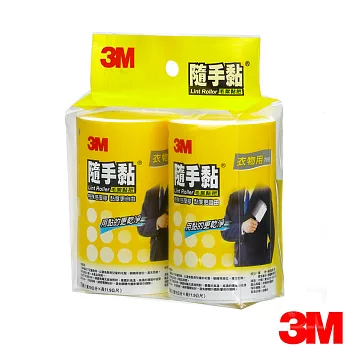 3M 隨手黏衣物用毛絮黏把56張補充包(2捲)