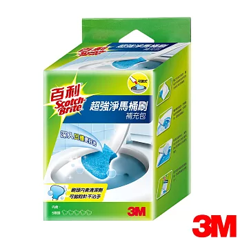 3M 百利拋棄式馬桶刷補充包5入