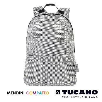 TUCANO X MENDINI 設計師系列超輕量折疊收納後背包白