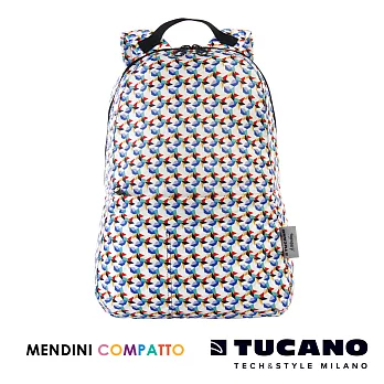 TUCANO X MENDINI 設計師系列超輕量折疊收納後背包繽紛