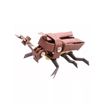 【PIPEROID】甲蟲吸管紙藝模型_獨角仙