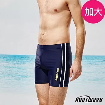 Heatwave熱浪 男泳褲 加大五分褲-海洋線326藍色-2XL