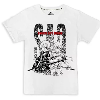 刀劍神域-潮流T-shirt(SAO亞桐)S白色