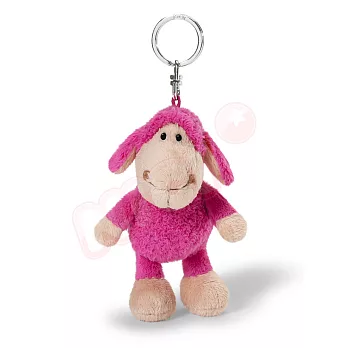 彩色咩咩羊鑰匙圈-浪漫桃