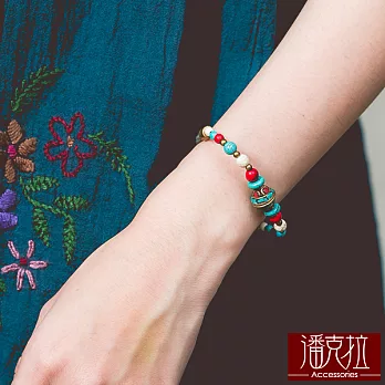 【潘克拉Accessories】泰國傳統串珠手鍊彩色