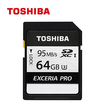 Toshiba EXCERIA PRO U3 64GB SDXC UHS-1記憶卡