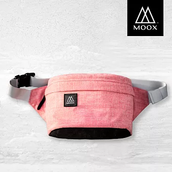 穆克斯 MOOX A5RB 極簡時尚單肩斜背包/腰包珊瑚紅