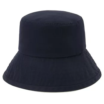 [MUJI無印良品]撥水加工有機棉鬱金香帽深藍