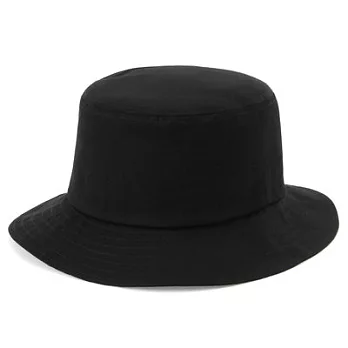 [MUJI無印良品]撥水加工有機棉平頂有簷帽黑色