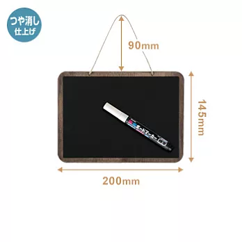 古董型 A5尺寸掛繩磁面POP板木頭/黑色