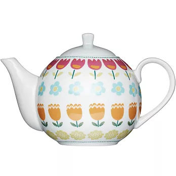 《KitchenCraft》圓肚過濾茶壺(鬱金香)
