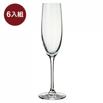 [MUJI無印良品]水晶玻璃香檳杯6入組