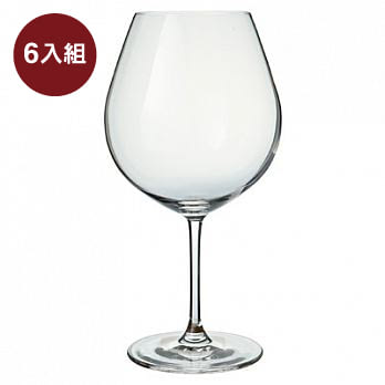 [MUJI無印良品]水晶玻璃勃根地紅酒杯6入組