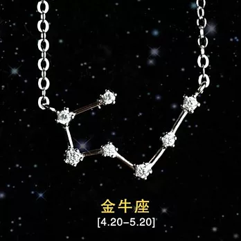 AmaZing 幸運密碼-12星座浪漫守護鎖骨短鍊 (12款可選)金牛座