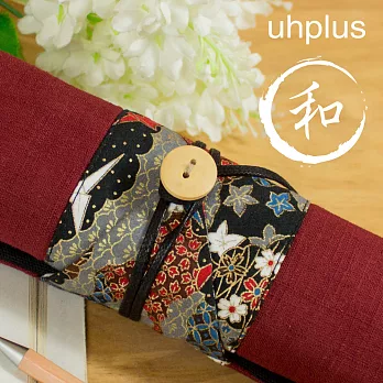 uhplus 卷軸筆袋-平安京和柄．千羽鶴
