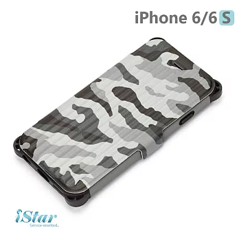 【日本 PGA-iJacket】軍規行李箱造型防撞擊側翻式皮套- 軍事迷彩灰軍事迷彩灰