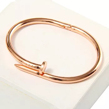 AmaZing 華美出眾螺絲釘開口情侶手環 (4色任選)玫金