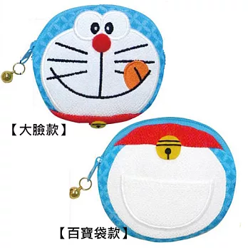 【日本進口正版】哆啦a夢 日式和風 零錢包/小型收納包 小叮噹 DORAEMON -百寶袋款