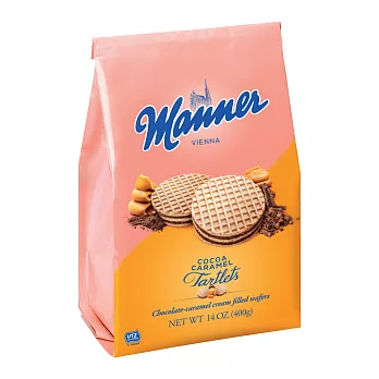 Manner滿樂巧克力焦糖威化圓餅400g