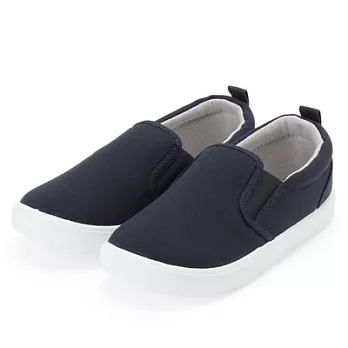 [MUJI無印良品]兒童有機棉足感舒適休閒鞋深藍