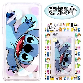 【Disney】OPPO R9 Plus 6吋 魔幻系列 彩繪透明保護軟套史迪奇