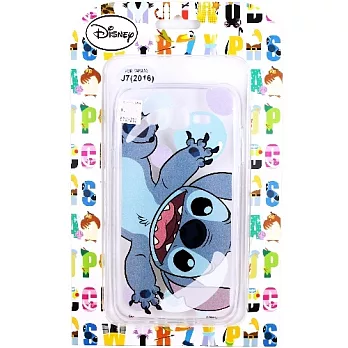 【Disney】Samsung Galaxy J7 J710 (2016) 魔幻系列 彩繪透明保護軟套史迪奇