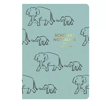 【RYU-RYU】x中島良二_2017月記事手帳(A5)_動物迷走(大象)