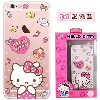 【Hello Kitty】iPhone 6/6s 立體彩繪透明保護軟套甜點