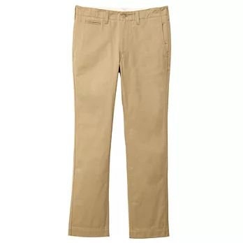 [MUJI無印良品]男有機棉軍規耐磨直筒褲82深米