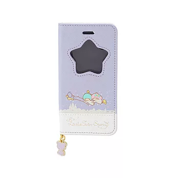 《Sanrio》雙星仙子iPhone6/6S星星造型開窗PU皮革折式保護套