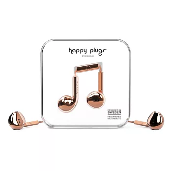 Happy Plugs 音符極致耳塞式耳機 奢華限定款-玫瑰金