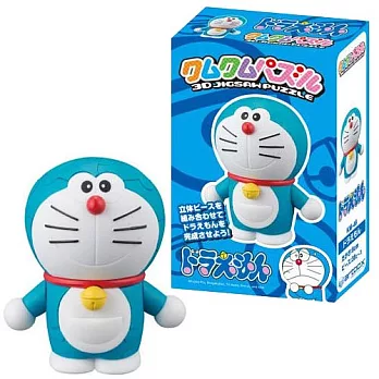 【日本進口正版】哆啦A夢 小叮噹 3D 立體拼圖 38片 KM-65 擺飾