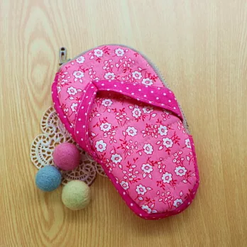 手縫ok!－夾腳拖零錢包(桃紅)(拼布材料包)