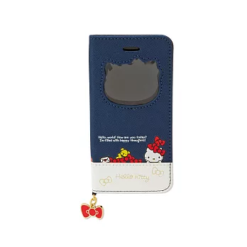 《Sanrio》HELLO KITTY iPhone6/6S大臉造型開窗PU皮革折式保護套