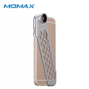 MOMAX X-Lens iphone6 plus專業拍照手機殼/附120度廣角＋15X微距鏡頭銀
