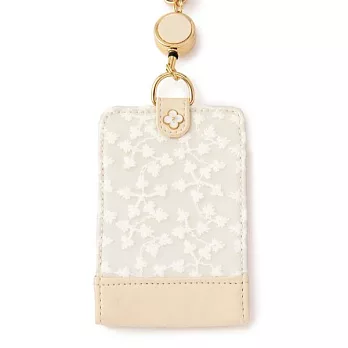 【Afternoon Tea】幻彩蕾絲車票夾 米色