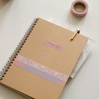 Dailylike 單捲紙膠帶-57 粉藍漸層