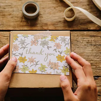 Dailylike 經典時刻明信片卡片V3-14 純潔百合