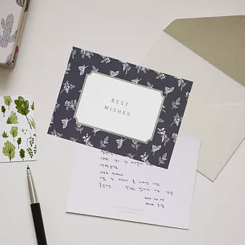 Dailylike 經典時刻明信片卡片V3-22 南天竺