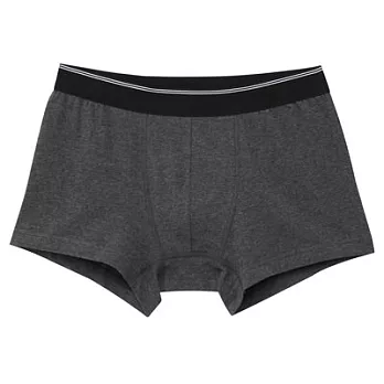 [MUJI無印良品]男棉混彈性低腰拳擊內褲M墨灰